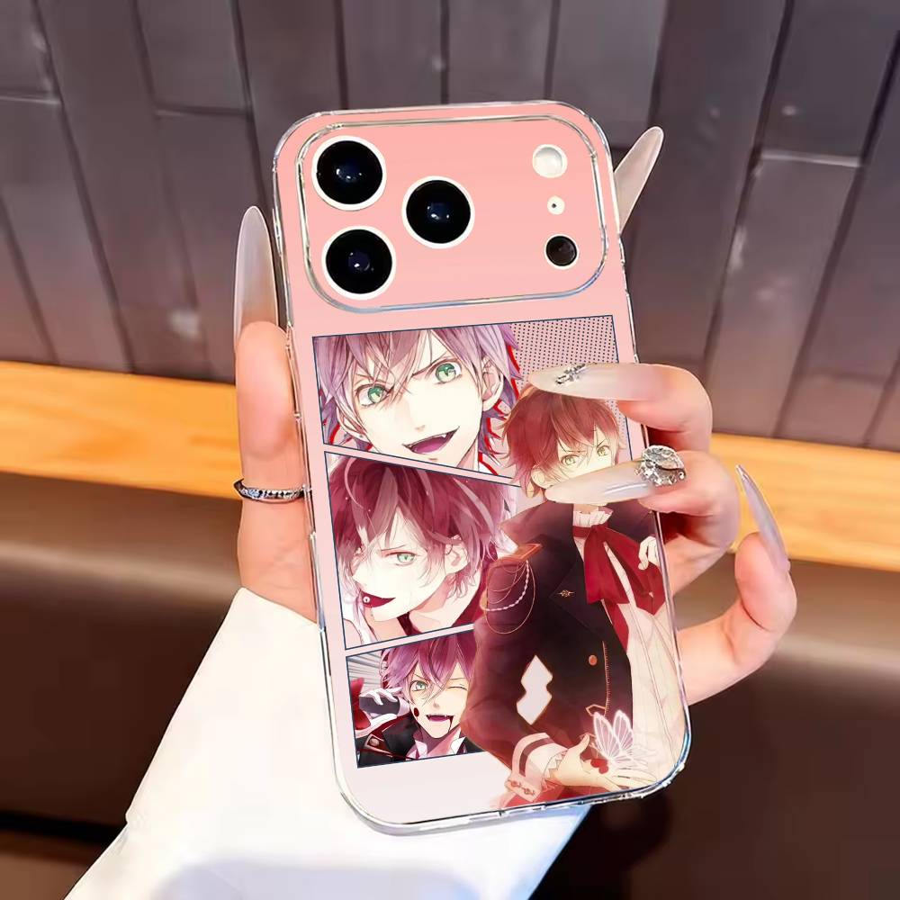 

Diabolik Lovers Phone Case For iPhone17,16,15,14,13,12,11 Plus,Pro Max Soft Transparent Cover iPhone17