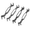 4PCS RC Car Wrenches Turnbuckle Nut Ball Joint Remover Aluminum Alloy RC Maintenance Spanner 3.0‑6.0mm Black