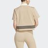 adidas Originals Women's Adicolor 70s Polo Shirt 'Brown Desert' IK7850