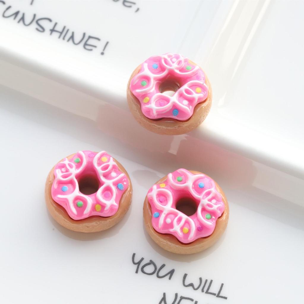 DIY Donut Simulation Food Toy Accessories: Cream Glue, Beauty Keychain, Handmade Parts & Materials for Phone Case Pendant