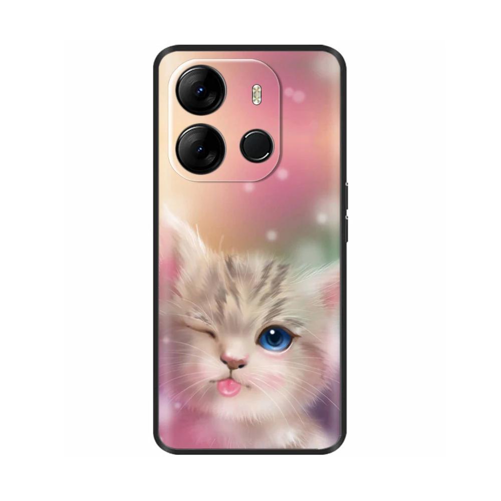 Für Spark Go 2023 Hülle Weiche Schwarze Silikon-Stoßstangenabdeckung Für Tecno Spark Go 2023 BF7n Abdeckung Capa Protect Handyhülle Etui