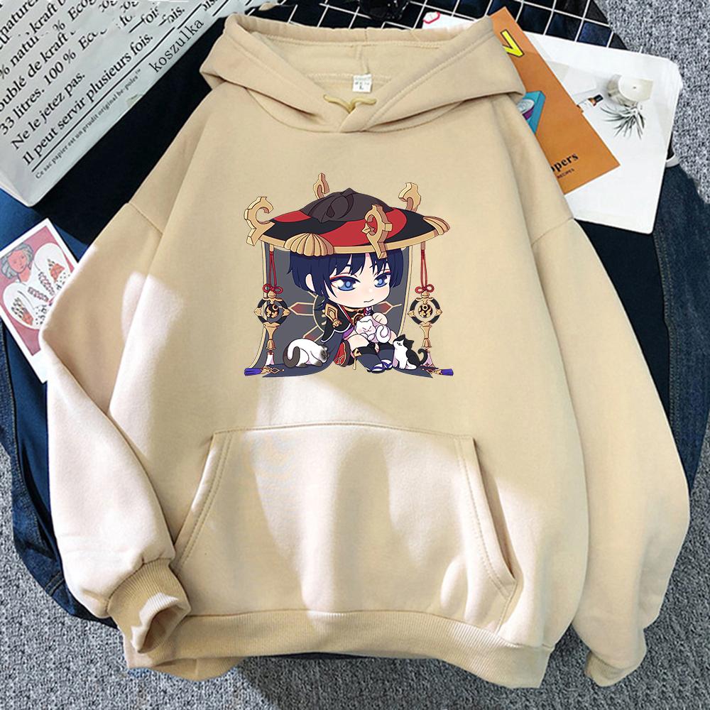 

Genshin Impact Scaramouche Толстовка Женская Забавная Толстовка с рисунком Kawaii Унисекс Уличная одежда Harajuku Флисовые толстовки с капюшоном Bluzy