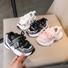 Spring Autumn Kids Breathable Mesh Soft Sole Sneakers 1-7 Years Boys Girls Lightweight Dad Shoes Running Trainers