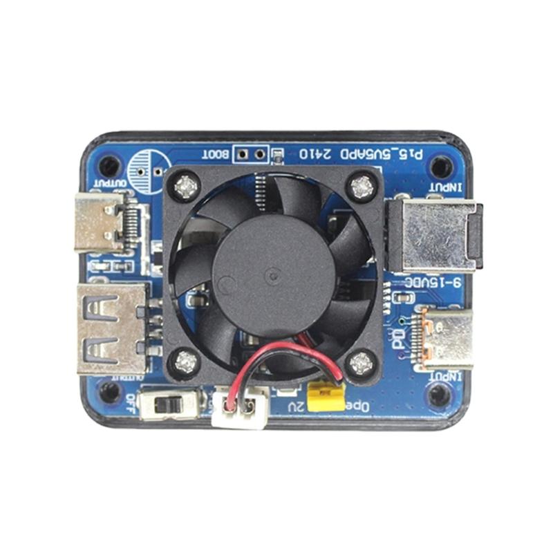 

5V 5A Double PD Power Module Charging Module 9-24V to 5V For Development Board Standard USB Connection Accessories