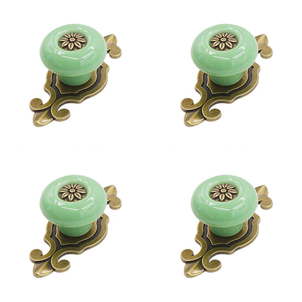 Retro Vintage Ceramic Closet Knobs Ceramic Closet Handles Pulls Cabinet Knobs for Cabinets Cupboard Kitchen