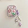 Relif 3d Flower Cute Bear Butterfly Ins Key Chain Cartoon Imd Earphone Case For Apple Airpod 1 2 Pro 3 2nd Charging Box Capa
