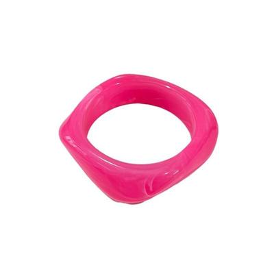 Irregular Geometric Chunky Bangles Acrylic Wristband Fashion Charm Bracelet  Women