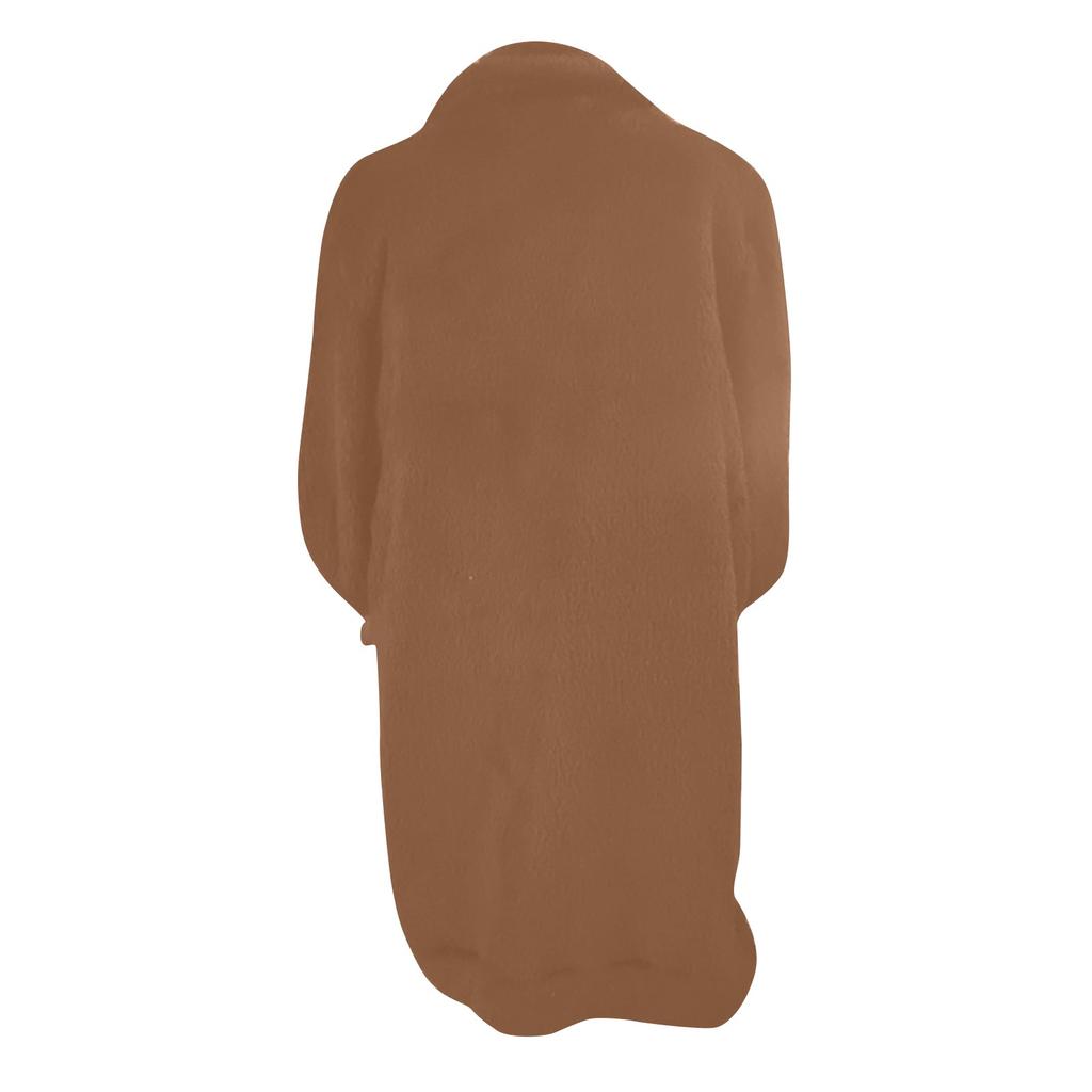 Men's Autumn And Winter Loose Warm Coat Men's Casual Fashion Plush Long Coat