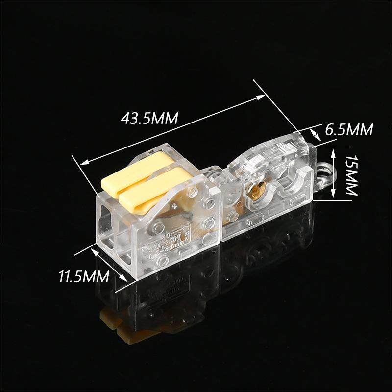 10PCS Free Wire Breaking Fast Terminal Block Light Wiring Special Binding Post Splitter Free of Wire Stripping