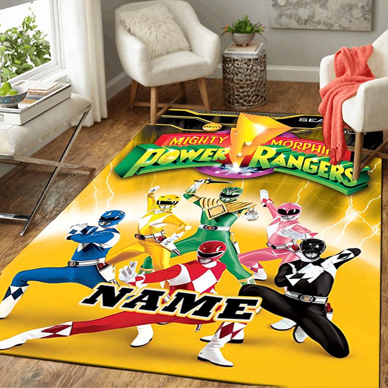 Custom 1Pc Power Rangers Heroic Team Rug Office Carpet Indoor Outdoor Entrance Doormat Nonslip Soft And Comfortable Living Room D2915223