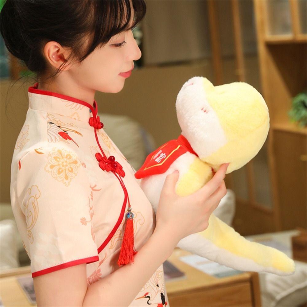 Fluffy Snake Plush Dolls 24CM Snake New Year Mascot Fashion Snake Stuffed Toy  Children Gift