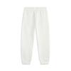 Li Ning Sports Trend Series Comfortable Breathable Drawstring Knit Joggers Women bottoms Off-White AKLU626-3