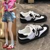 Casual Versatile Single Shoe Lightweight Thick Soled White Shoe