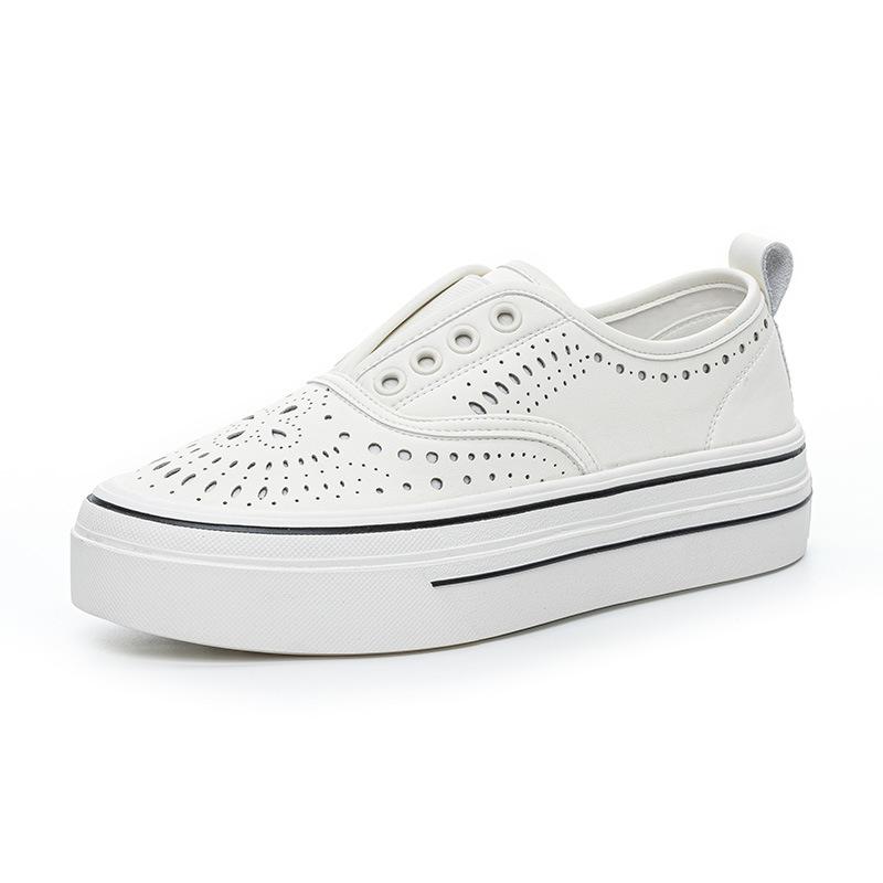 Loafers Women's Little White Shoes 2025 New Autumn Lazy Shoes Low-top Platform Casual Sports Board Shoes Fashion Single Shoes