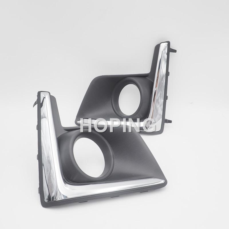 Hoping Front Fog Lamp Cover For Subaru XV Crosstrek 2016-2017  Front Driving Fog Light Decorativ Trim Foglamp Bezel Hood