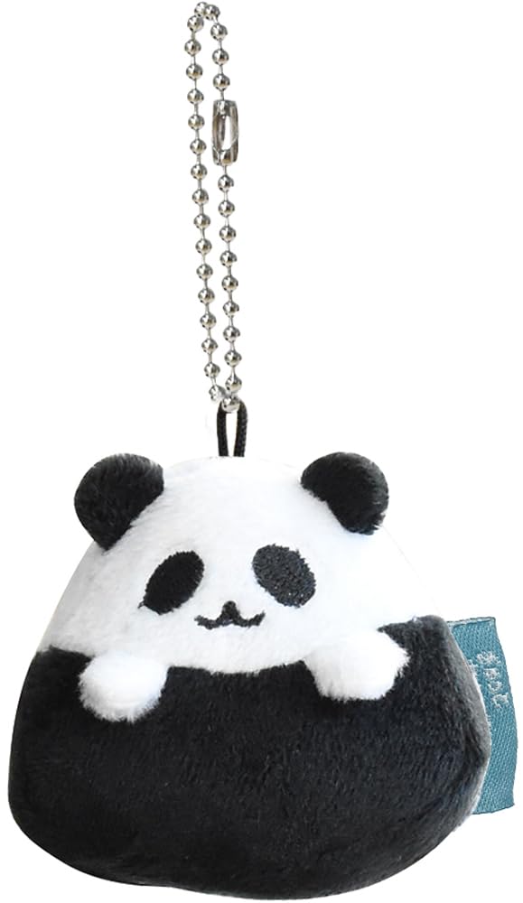 

Ippinsha Gyutto Onigiri-san Panda Onigiri-san Mascot Plush Toy Mini with Chain, Gift 47120
