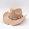Retro Ethnic Style Contrasting Color Hat Belt, Hat Decorative Belt Hanging Gem Woven Decorative Top Hat Accessories Belt Di