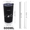 Snoopy Mug Coffee Cup Convenience Store Cup Tumbler Stainless Steel with Lid Portable Gasudeo Direct Drip Gift Car Character Goods Cute 600ml Cold/Hot