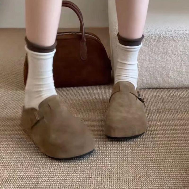 High-heel Women's Shoes, New Style, Lazy Bag-style Half-toe Slippers