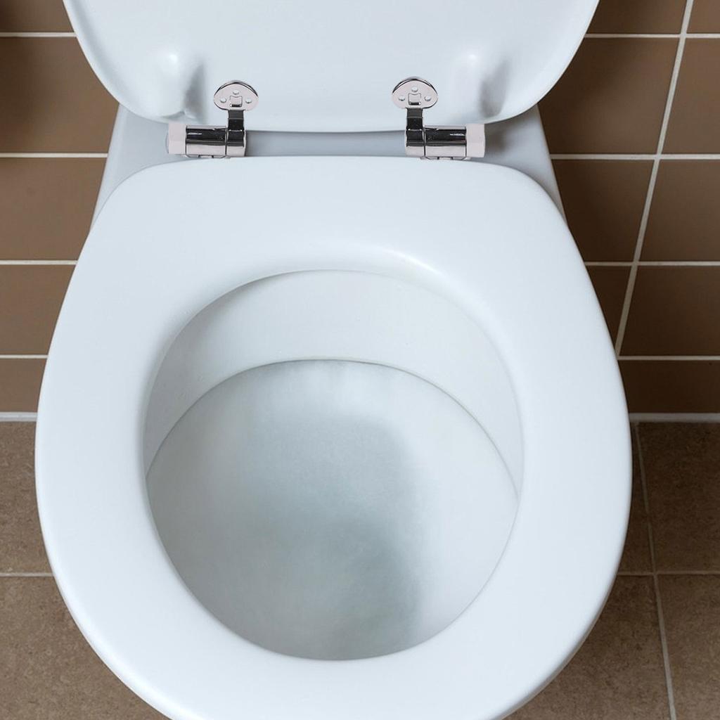 Hinge Set Replacement Parts Easy Installation Fashionable Appearance Premium Materials Toilet Seat For Easy Replacement