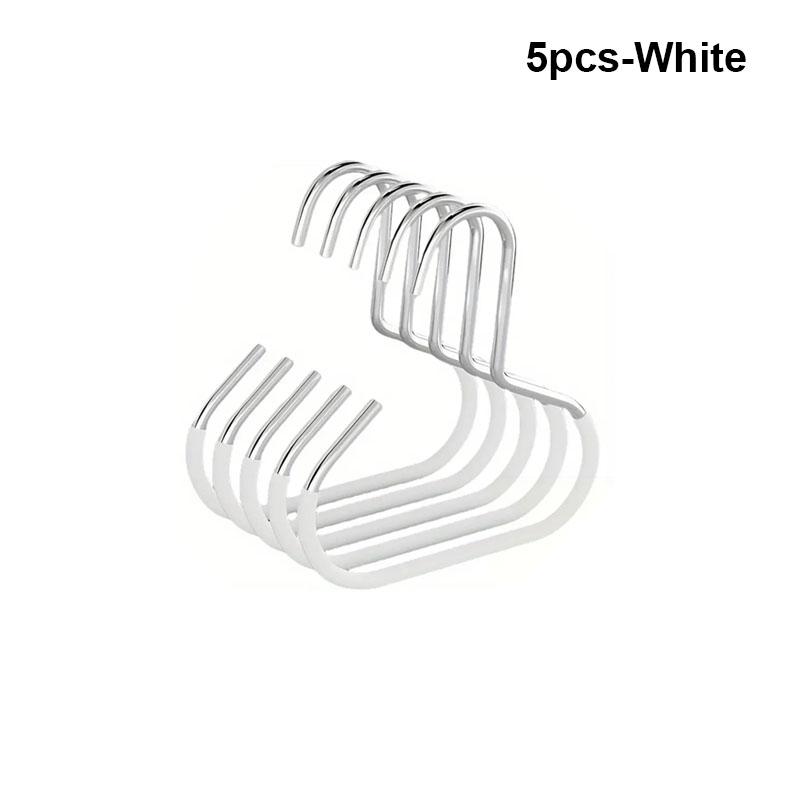 Durable Circle Ring Hat Hanger Versatile Steel Caps Round Hooks 5/10pcs Non-slip Hat Storage Hook Scarf Towel Tie Hanging Rack