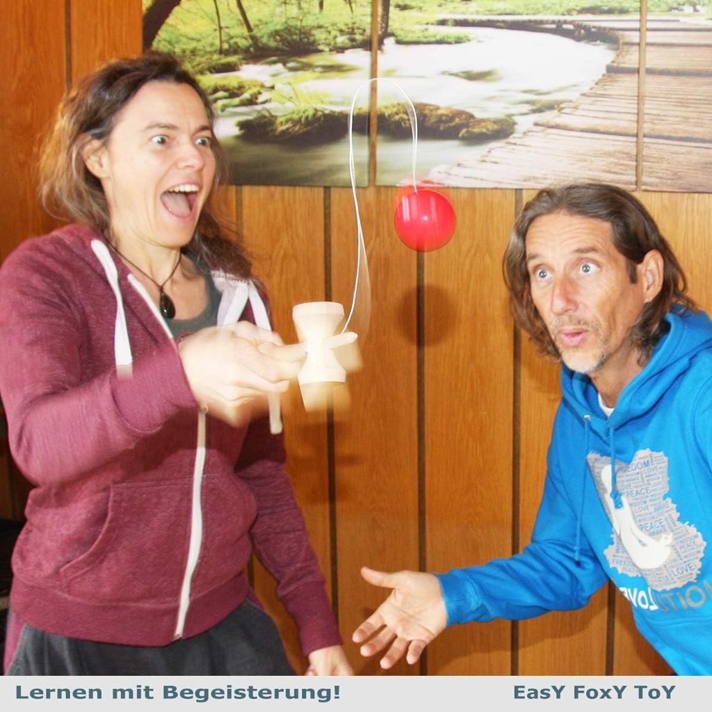 Original Wooden Toy - Skill Games For Indoor Outdoor Children Ideal Gifts For Teenagers Focus Games AHDS Stress Killer Beech Wood