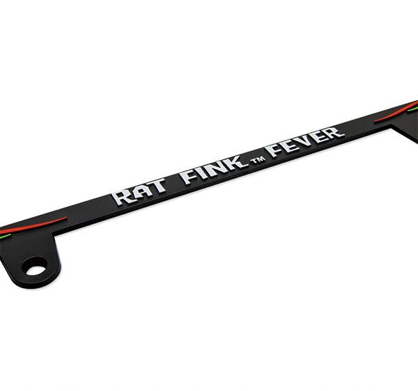 Set of 2: New Standard Rat Fink 3D Face Logo License Plate Frames (MG062BKRF)