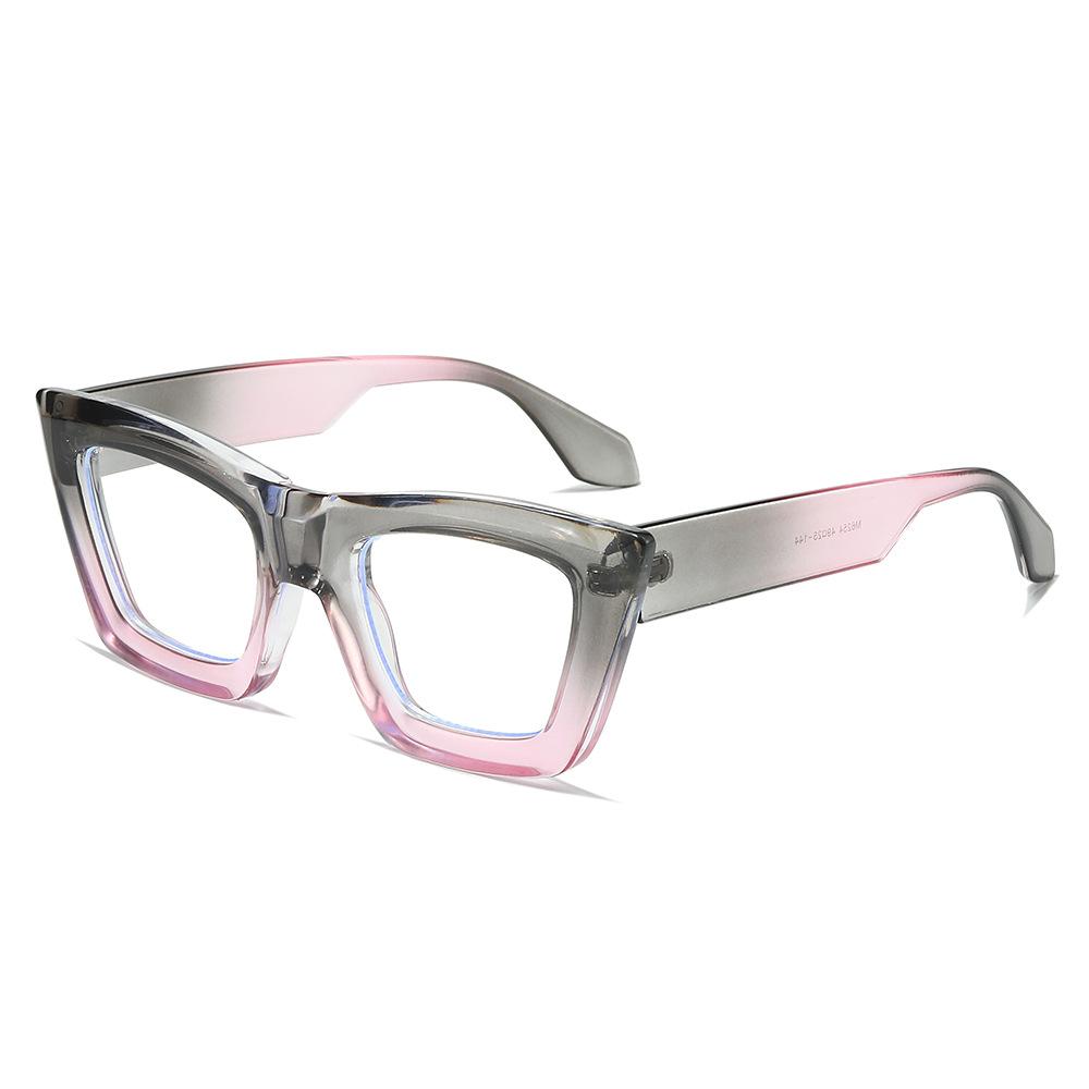 2025 Cat Eye Flat Mirror, Personalized Large Frame Contrasting Color And Multi-Frame Glasses