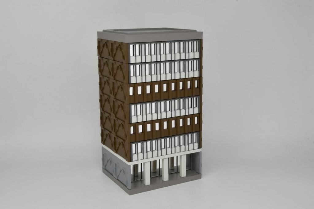 TOMYTEC Building Collection 181 Reinforced Building Diorama Supplies Earthquake-Resistant