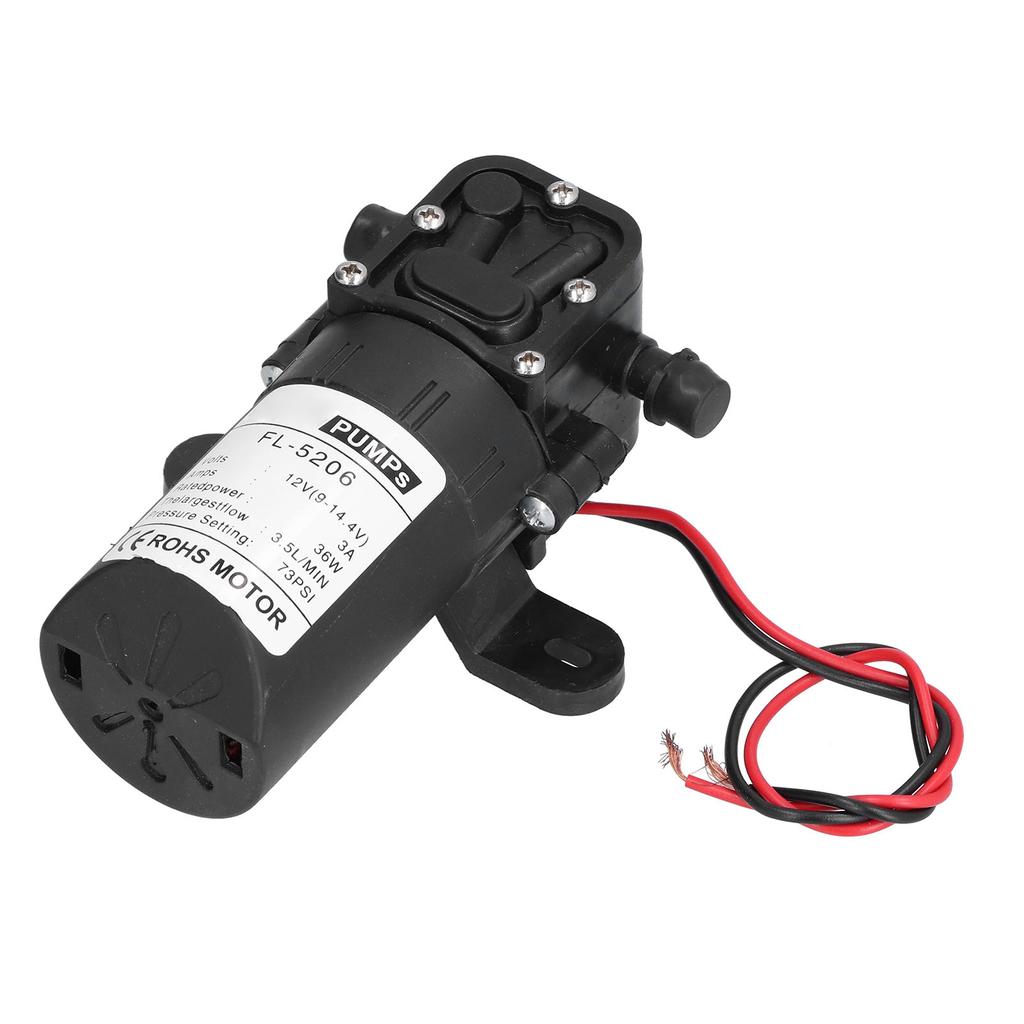 Straight Tube Diaphragm Pump DC12V 36W 73PSI Agricultural Electric Sprayer DC Water Pump Accessory