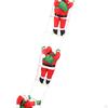 Climbing Santa Claus on Rope Ladder Hanging Decoration,Christmas Tree Ornament Xmas Decor for