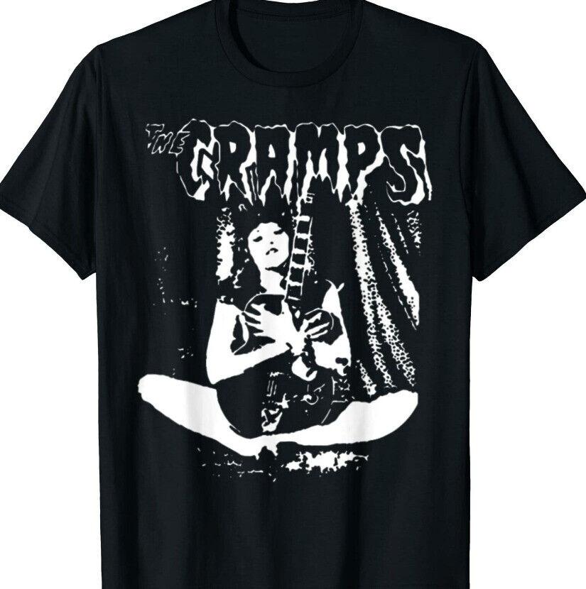 

Черная футболка унисекс с короткими рукавами The Cramps Band Music Rock S