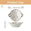 Double Ear Soup Bowl Japanese Style Bowl Household Retro High-value Internet Celebrity Eating Noodles Bowl Ramen