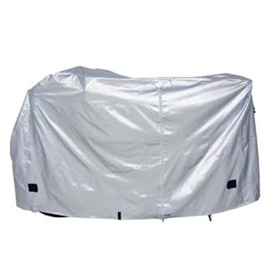 CAPTAIN STAG Bicycle Cover 3D Fabric Cycle Cover Quick Easy for Electric Assisted Bicycles No Child Seat Silver & Y-3407