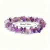 Natural Chip Stone Beaded Bracelet Irregular Crystal Gravel Stretch Bracelet Fashion Jewelry for Women Multiple Colors Available