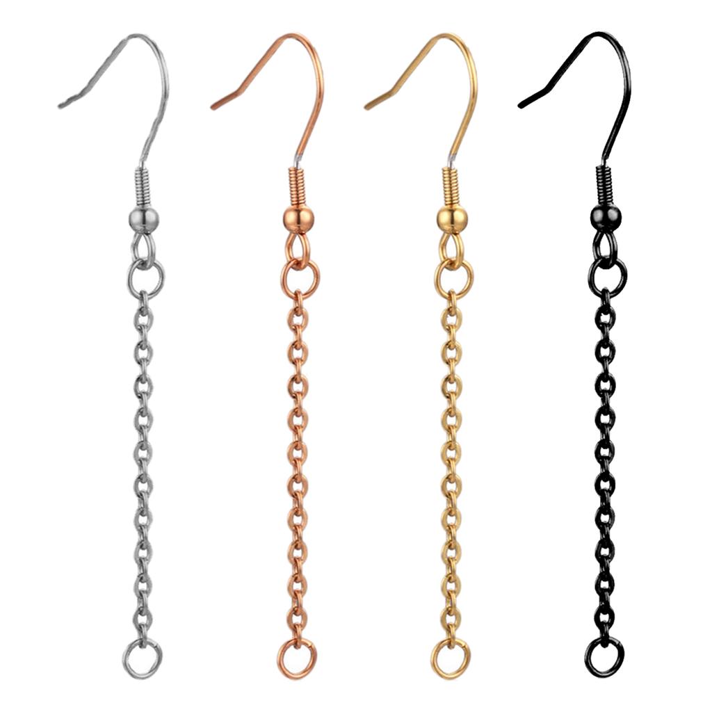 Pack of 20 Dangle Earring Wires for DIY Jewelry Making Adjustable Chain Extender Set for Jewelry Making Extension Chains
