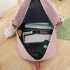 5 Pcs/Set Teen Schoolbag for Girls Boys Large Capacity Student Backpack with Keychain