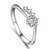 Lindon Classic Copper Alloy Zircon Ring Ladies Jewelry Wedding Promise Party Gift
