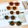 High Quality Durable High Quality Free shipping children's color round frame light PC cute small face sunglasses