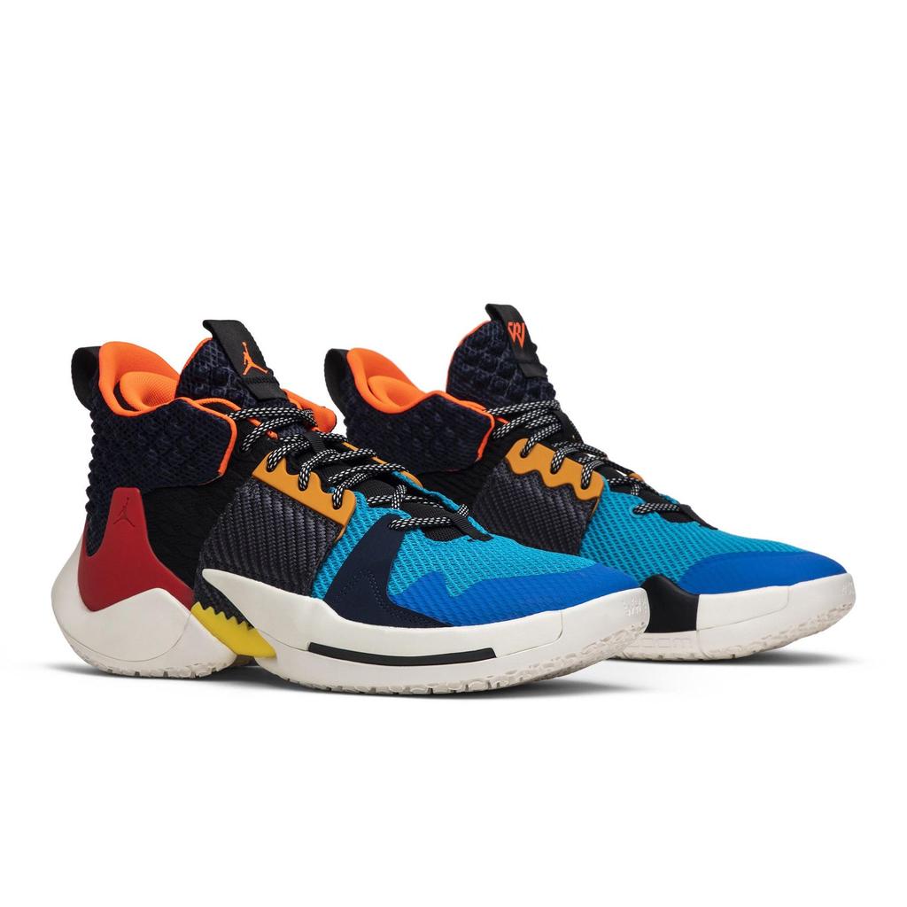 Air Jordan Why Not Zer0.2 PF 'Future History' Asia-Exclusive (Unisex) Multi-Color / Total Crimson-Sail Basketball Shoes BV6352 900