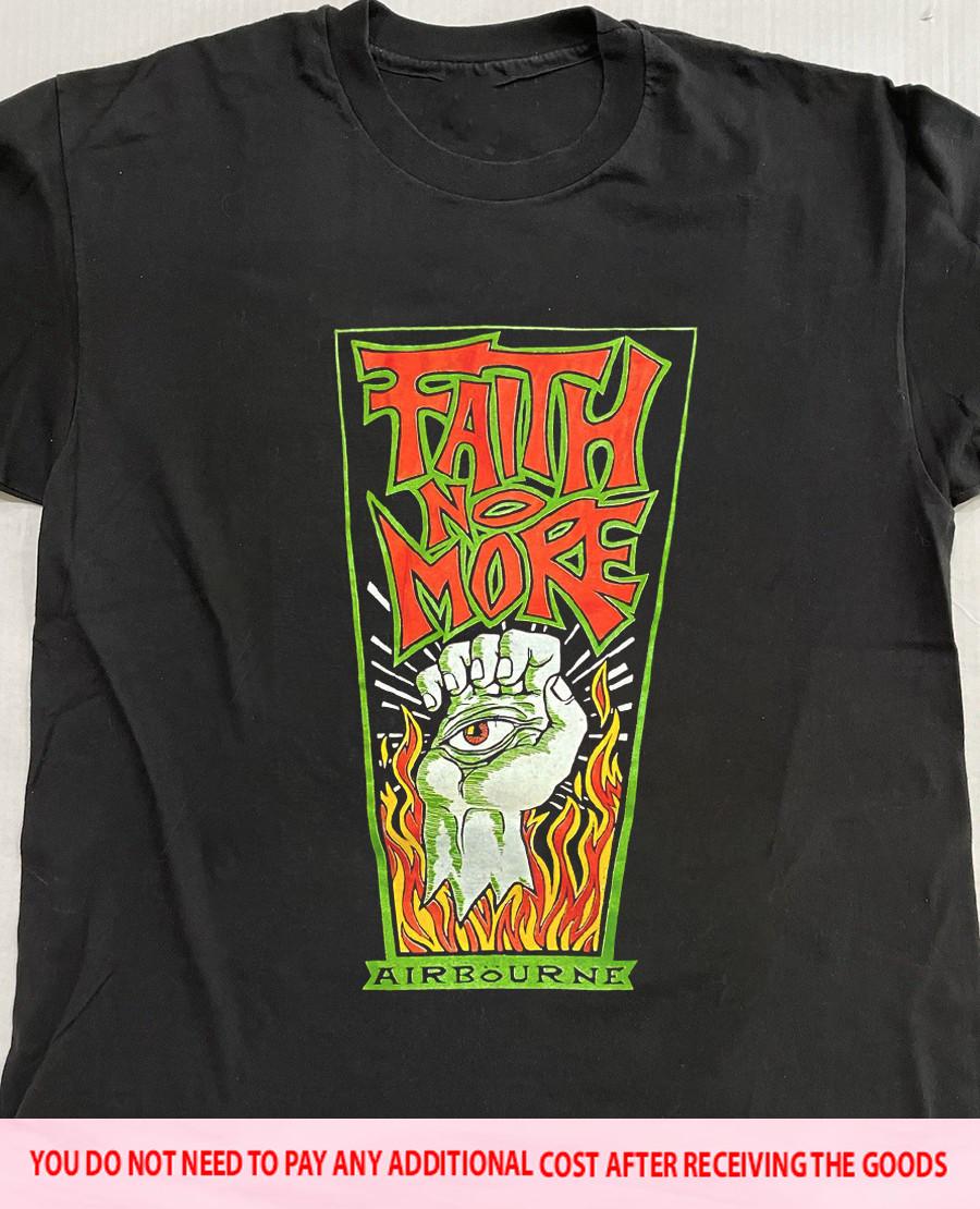 Vintage Faith No More Band Music Cotton Black S-5XL Shirt SN221 XXXXL