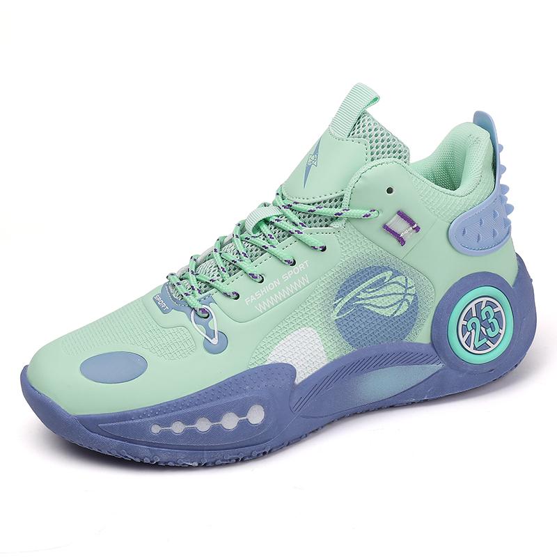 Mens Basketball Shoes Outdoor Field Training High-top Leather Wear-resistant Comfortable Sports Shoes for Men Basketball Boots
