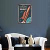 1PC Vertical Vintage Metal Tin Wall Sign with Rustic Texture, 20x30cm or 30x40cm, Retro Indoor Decoration for Cafe Bar Garage Restaurant Home
