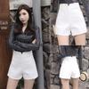 Plus Size Women's High-Waisted A-Line Shorts - Spring/Summer 2026 Korean Style Casual Wide-Leg Pants