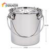 5/10L Stainless Steel Cow Milk Bucket Farm Cows Goats Vacuum Pump Bucket Pasture Cow Sheep Electric Milking Machine Accessories