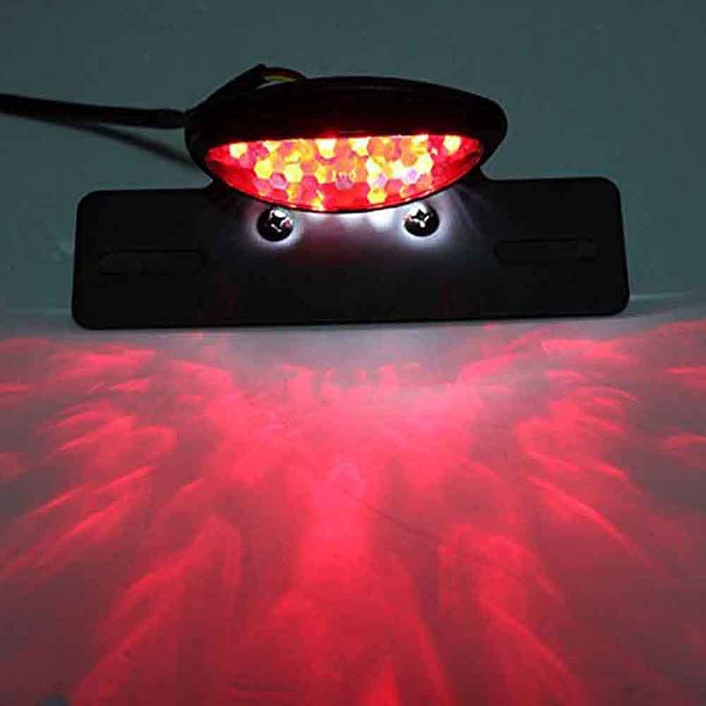 JIAHER Tail Lamp LED Motorcycle Universal Honda Yamaha Suzuki Tail Light Lamp Tail Lamp