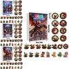 Christmas Countdown Advent Calendar With Santa Claus Dragon Acrylic Ornaments For Holiday Decor