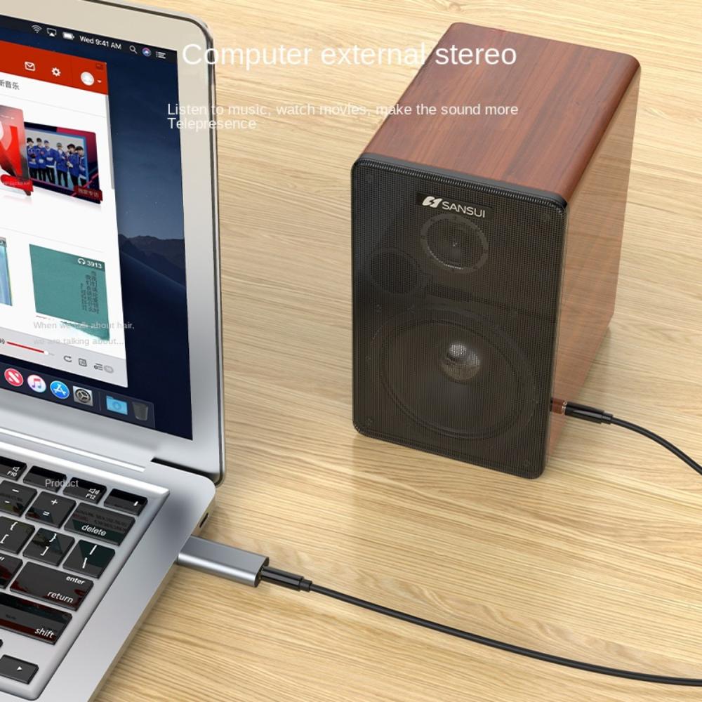 2 In 1 Headphone 3.5mm Adapter Wired Headset Converter  For Laptop/Headphones/Mobile Phone