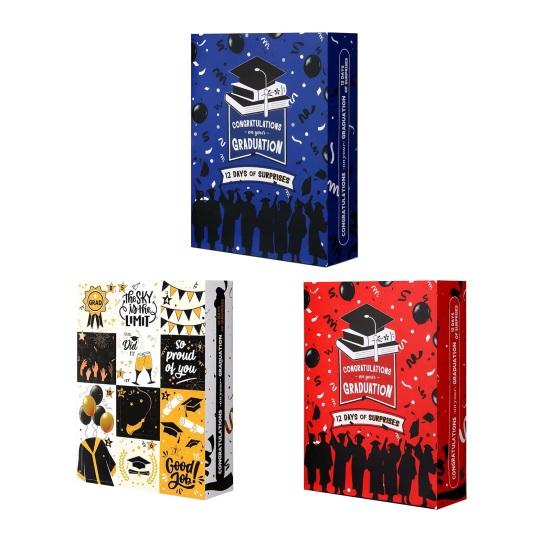 12 Days Graduation Countdown 2026 Empty Fillable Calendar Gift Box Advent Calendar