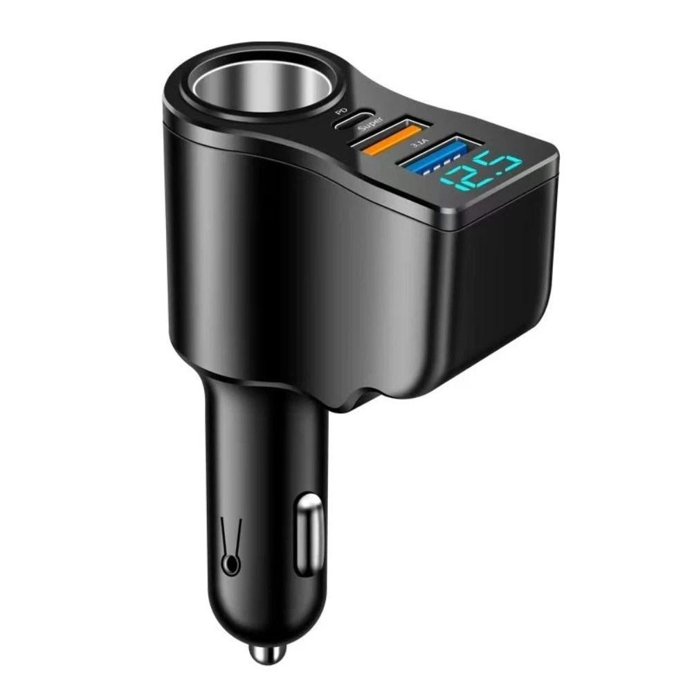 Fast Charger Auto Phone Charger 66W Vehicle Mounted Inverter Practical Dual USB Car Charger Car